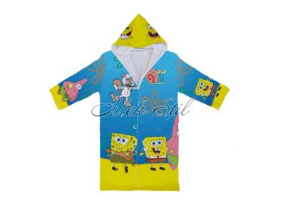 Детска колекция  Детски халати за баня Детски халат Пълноцветен печат  - Спондж Боб